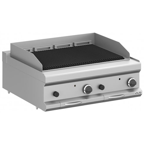 MBM- Barbacoa a gas 80 cm Piedra Volcánica Sobremesa MPLG78T MAGISTRA PLUS 700