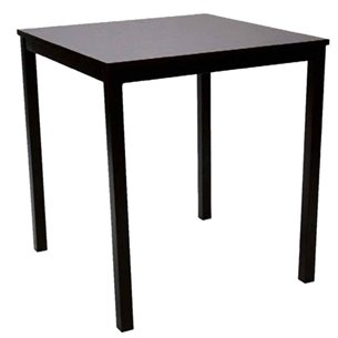 Hobeto- Mesa de bar cuadrada 70 x 70 cm Troya Wengué