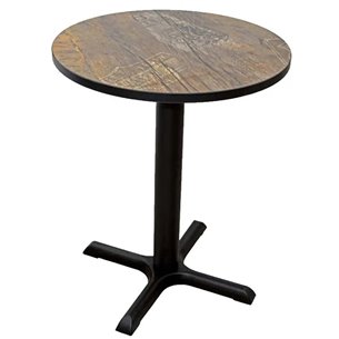 Hobeto- Mesa de bar SENA Vintage Redonda 60Ø · Tablero T3
