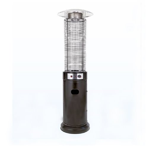 Hobeto- Estufa para Terrazas a Gas 11Kw Cilíndrica Negra