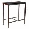 Hobeto- Mesa Alta de Bar rectangular 100 x 60 cm. Troya Negra