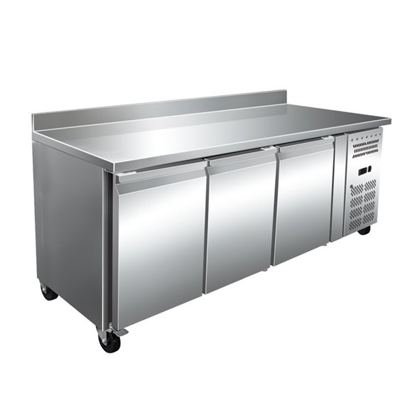 Clima Hosteleria- Mesa refrigerada bajo mostrador acero inoxidable 3 puertas SNACK 3200 TN