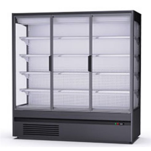 Edenox- VitrinaExpositora Mural refrigerada Con Puertas 2,0 m EDENOX ECOCRISTAL-1977