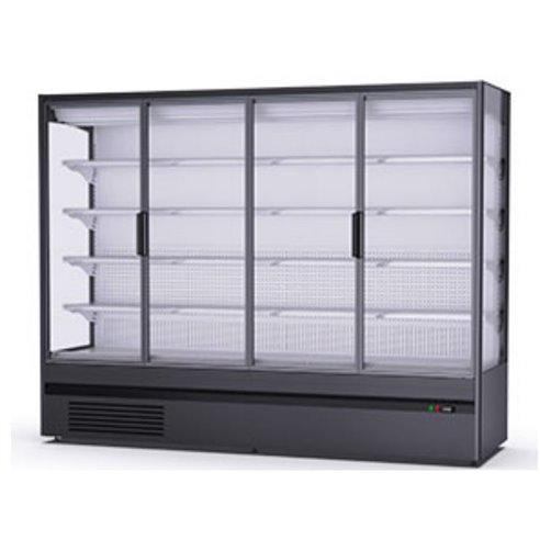 Edenox- VitrinaExpositora Mural refrigerada Con Puertas 2,5 m EDENOX ECOCRISTAL-2677