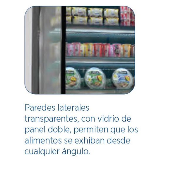 VitrinaExpositora Mural refrigerada Con Puertas 2,0 m EDENOX ECOCRISTAL-1977