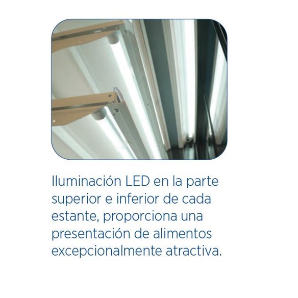 Edenox- VitrinaExpositora Mural refrigerada Con Puertas 2,5 m EDENOX ECOCRISTAL-2677