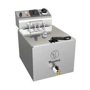 Movilfrit- Freidora Industrial eléctrica MOVILFRIT 8 Litros 6 KW FA 8 MAX 230 CG