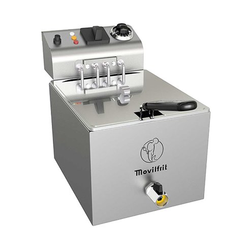 Movilfrit- Freidora Industrial eléctrica MOVILFRIT 8 Litros 6 KW FA 8 MAX 230 CG