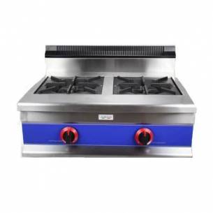 Cocina gas industrial 2 fuegos serie 600 CG2FH