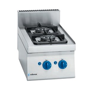 Cocina a gas Sobremesa 2 Fuegos SCG-40 E Edenox