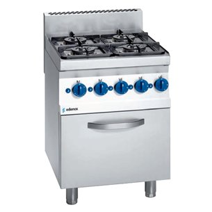 Edenox- Cocina a gas Modular 4 Fuegos con Horno SCGHG-60 E Edenox