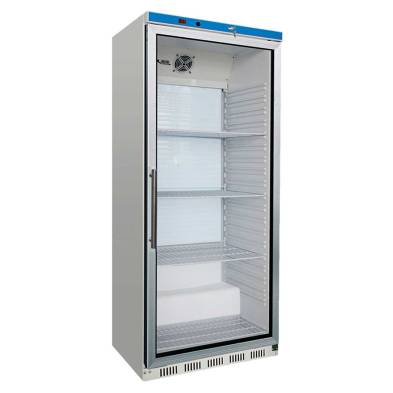 Edenox- Armario Refrigerado en Acero Inoxidable 1 Puerta de Cristal 4 Estantes 600 Litros 780x600x1865 Mm APS-651-I-C Edenox
