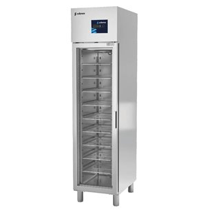 Armario Refrigerado Serie GN 1/1 1 Puerta de Cristal 3 Estantes 325 Litros 490x700x2010 Mm APG-511 HC PC Edenox