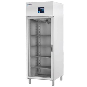 Armario Refrigerado Gastronorm Serie GN 2/1 1 Puerta de Cristal 3 Estantes 700 Litros 693x826x2008 Mm APG-711 HC PC Edenox