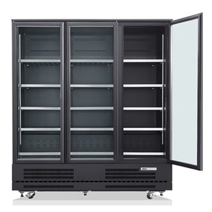 Armario Refrigerado Expositor 3 Puertas de Cristal 12 Estantes 1600 Litros 1800x760x2000 Mm VESUR-1603-C Edenox