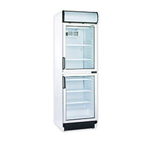 Armario Refrigerado Expositor 2 Puertas de Cristal 5 Estantes 358 Litros 595x640x1980 Mm NLK-302 S1 Edenox