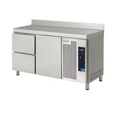 Edenox- Mesa Refrigerada Serie 600 con 2 Cajones 1 Puerta Opaca 250 litros MPS-150 HC HD Edenox