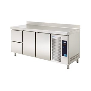 Mesa Refrigerada Serie 600 con 2 Cajones 2 Puertas Opacas 390 litros MPS-200 HC HDD Edenox