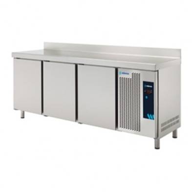 Edenox- Mesa Refrigerada Gastronorm Serie 600×400 3 Puertas Opacas 2 Estantes 440 Litros MPP-200 HC Edenox