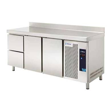 Mesa Refrigerada Gastronorm Serie GN 1/1 2 Cajones 2 Estantes 2 Puertas Opacas 455 Litros MPG-180 HC HDD Edenox