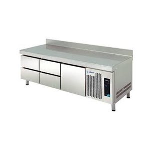 Mesa Refrigerada Serie 600 con 4 Cajones 1 Puerta Opaca 390 litros MPS-200 HC HHD Edenox