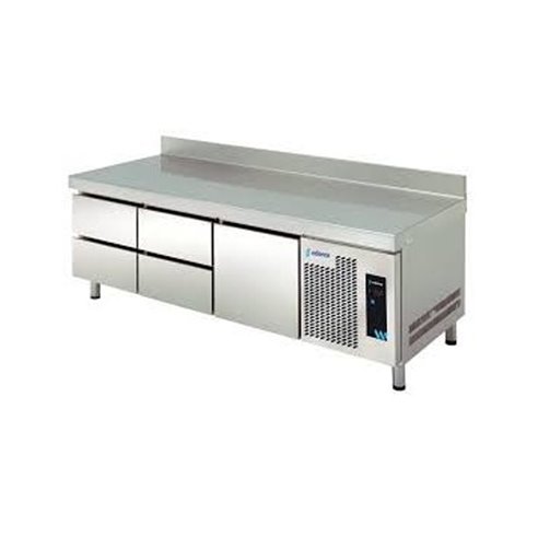 Mesa Refrigerada Serie 600 con 4 Cajones 1 Puerta Opaca 390 litros MPS-200 HC HHD Edenox