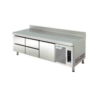 Edenox- Mesa Refrigerada Serie 600 con 4 Cajones 1 Puerta Opaca 390 litros MPS-200 HC HHD Edenox