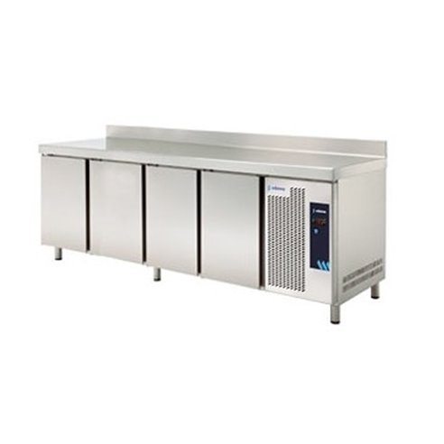 Edenox- Mesa Refrigerada Gastronorm con Fregadero Serie GN 1/1 4 Estantes 4 Puertas Opacas 615 Litros MPGF-225 HC Edenox