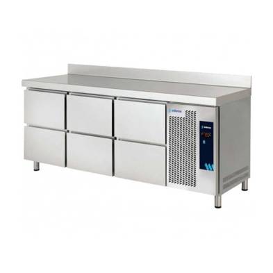 Edenox- Mesa Refrigerada Serie 600 con 6 Cajones 390 litros MPS-200 HC HHH Edenox