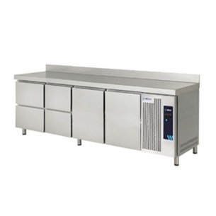 Mesa Refrigerada Serie 600 con 4 Cajones 2 Puertas Opacas 530 litros MPS-250 HC HHDD Edenox