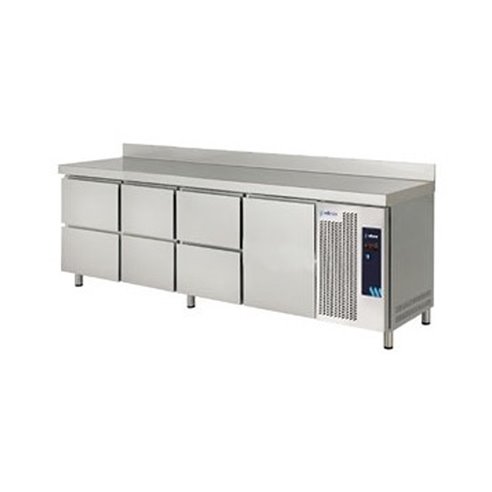 Edenox- Mesa Refrigerada Serie 600 con 6 Cajones 1 Puerta Opaca 530 litros MPS-250 HC HHHD Edenox