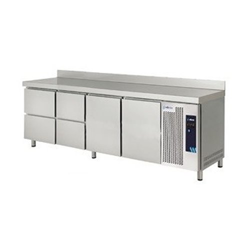 Edenox- Mesa Refrigerada Gastronorm Serie GN 1/1 4 Cajones 2 Estantes 2 Puertas Opacas 615 Litros MPG-225 HC HHDD Edenox