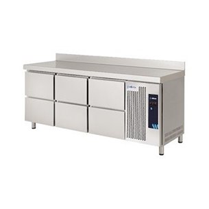 Mesa Refrigerada Gastronorm Serie GN 1/1 4 Cajones con 1 Estante con 1 Puerta Opaca 455 Litros MPG-180 HC HHH Edenox