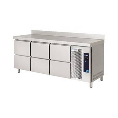 Edenox- Mesa Refrigerada Gastronorm Serie GN 1/1 4 Cajones con 1 Estante con 1 Puerta Opaca 455 Litros MPG-180 HC HHH Edenox
