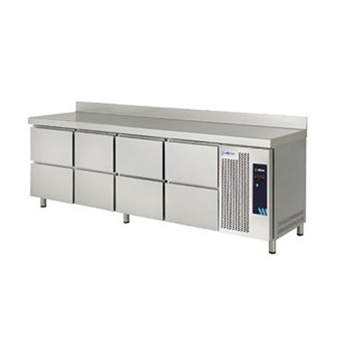 Mesa Refrigerada Serie 600 con 8 Cajones 530 litros MPS-250 HC HHHH Edenox