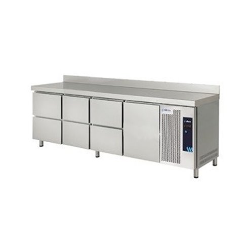 Edenox- Mesa Refrigerada Gastronorm Serie GN 1/1 6 Cajones 1 Estantes 1 Puerta Opaca 615 Litros MPG-225 HC HHHD Edenox