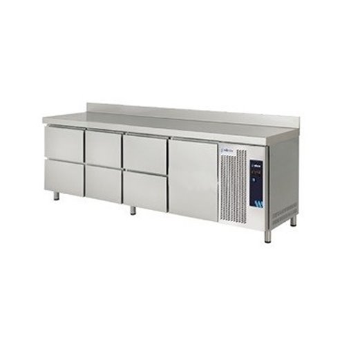 Mesa Refrigerada Gastronorm Serie GN 1/1 6 Cajones 1 Estantes 1 Puerta Opaca 615 Litros MPG-225 HC HHHD Edenox