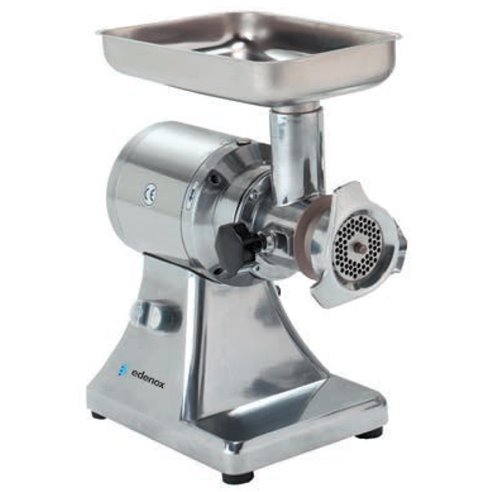 Edenox- Picadora de Carne Boca 82 mm Cuerpo de Aluminio y Acero Inoxidable 1100 W PA-22-M Edenox