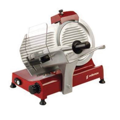 Edenox- Cortadora de Fiambre Gama Profesional en Aluminio con Cuchilla 250 mm 185 W CGSP-250-R Edenox