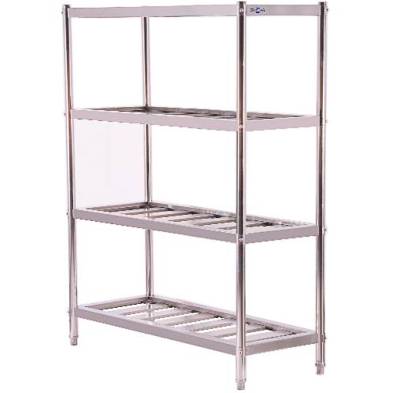 Estantería 4 Estantes de Tubo Ancho 1500 Acero Inoxidable Aisi 201
