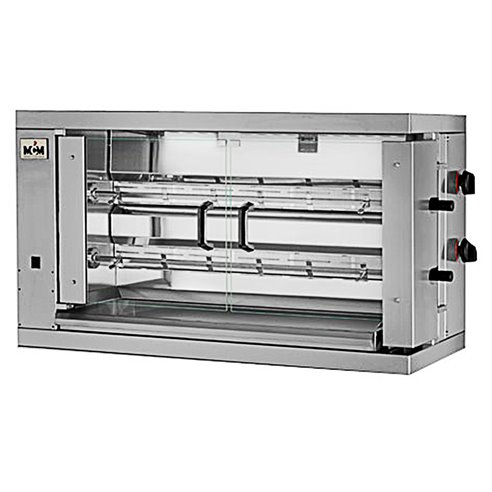 MCM- Asador de Pollos Vertical Eléctrico 2 Espadas 12 Pollos 1098x480x640h mm 2EE/2EEN MCM