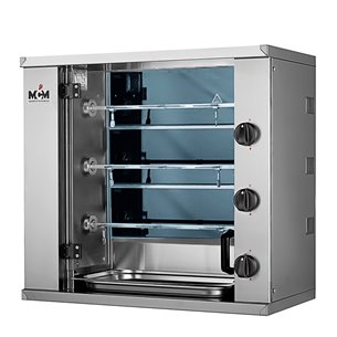 Asador de pollos Mini Eléctrico 3 Espadas 9 Pollos 800x400x735h mm MN3E MCM