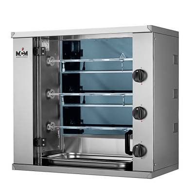 Asador de pollos Mini Eléctrico 3 Espadas 9 Pollos 800x400x735h mm MN3E MCM