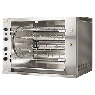 Asador de Pollo Planetario a Gas 8 Espadas 48 Pollos 1395x910x980h mm 8MRS MCM