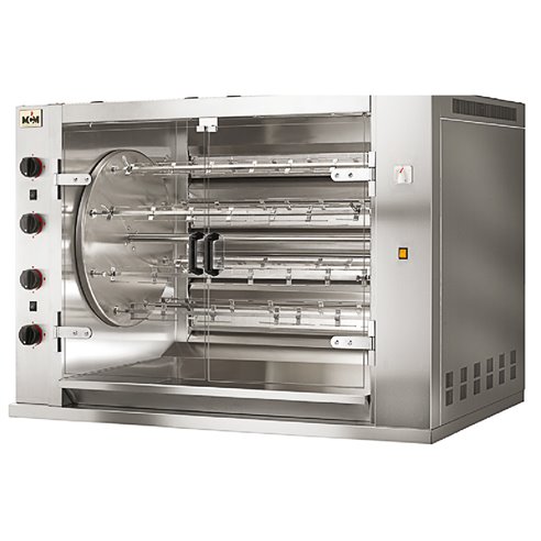 Asador de Pollo Planetario a Gas 8 Espadas 48 Pollos 1395x910x980h mm 8MRD MCM