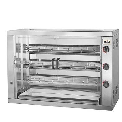 MCM- Asador de Pollos Compacto Eléctrico 3 Espadas 18 Pollos 1190x480x820h mm 3EEC/3EENC MCM