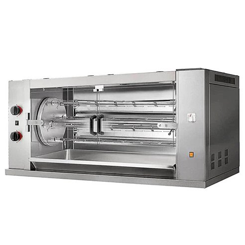 MCM- Asador de Pollo Multi-rotativo a Gas 4 Espadas 24 Pollos 1395x660x626h mm 4MR MCM