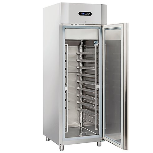 Armario de Pastelería Refrigeración 550 Litros 1 Puerta Opaca Inoxidable 705x918x2085h mm QPC 740 Eurofred