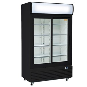 EUROFRED- Armario Expositor Refrigerado 970 Litros 2 Puertas de Cristal 1200x730x2036h mm DC 1000 HB Eurofred