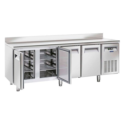 Mesa Refrigerada Snack Serie RS 4 Puertas Opacas 8 Estantes 485 Litros SR 4200 Eurofred